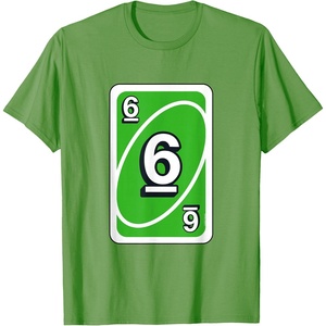 UNO Halloween Green 6″ Card T-Shirt(Grass Green)