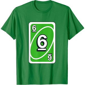 UNO Halloween Green 6″ Card T-Shirt(Kelly Green)