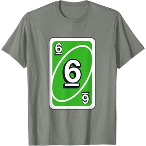 UNO Halloween Green 6″ Card T-Shirt(Olive Heather)