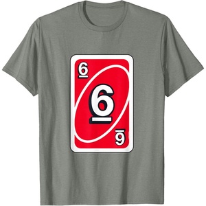UNO Halloween Red 6″ Card T-Shirt(Olive Heather)
