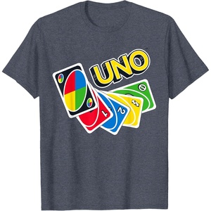 UNO How Do You Uno Card Game T Shirts and Tees for Men and Women(Heather Blue)