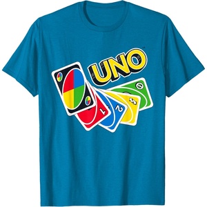UNO How Do You Uno Card Game T Shirts and Tees for Men and Women(Sapphire Blue)