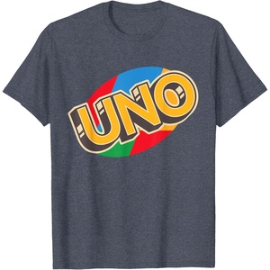 UNO Vintage Game Night Logo T-Shirt(Heather Blue)