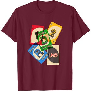 UNO Vintage Game Night T-Shirt(Burgundy)