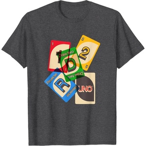UNO Vintage Game Night T-Shirt(Dark Heather Grey)