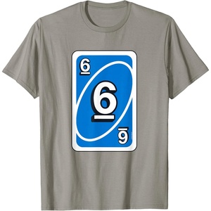 Uno Halloween Blue 6″ Card T-Shirt(Slate Grey)