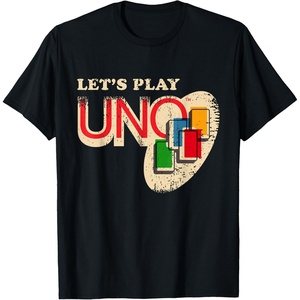 Vintage Let’s Play UNO T-Shirt(Black)