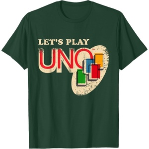 Vintage Let’s Play UNO T-Shirt(Dark Green)