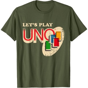Vintage Let’s Play UNO T-Shirt(Olive Green)