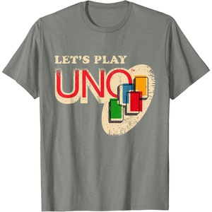 Vintage Let’s Play UNO T-Shirt(Olive Heather)