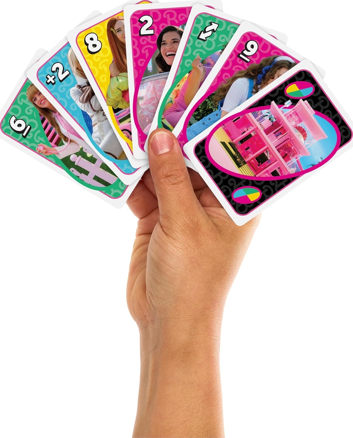 image:imageMattel Games UNO Barbie The Movie Card Game for Kids amp Adults Featuring Characters Graphics amp Special Rule 2 to 10 PlayersBarbie Movie