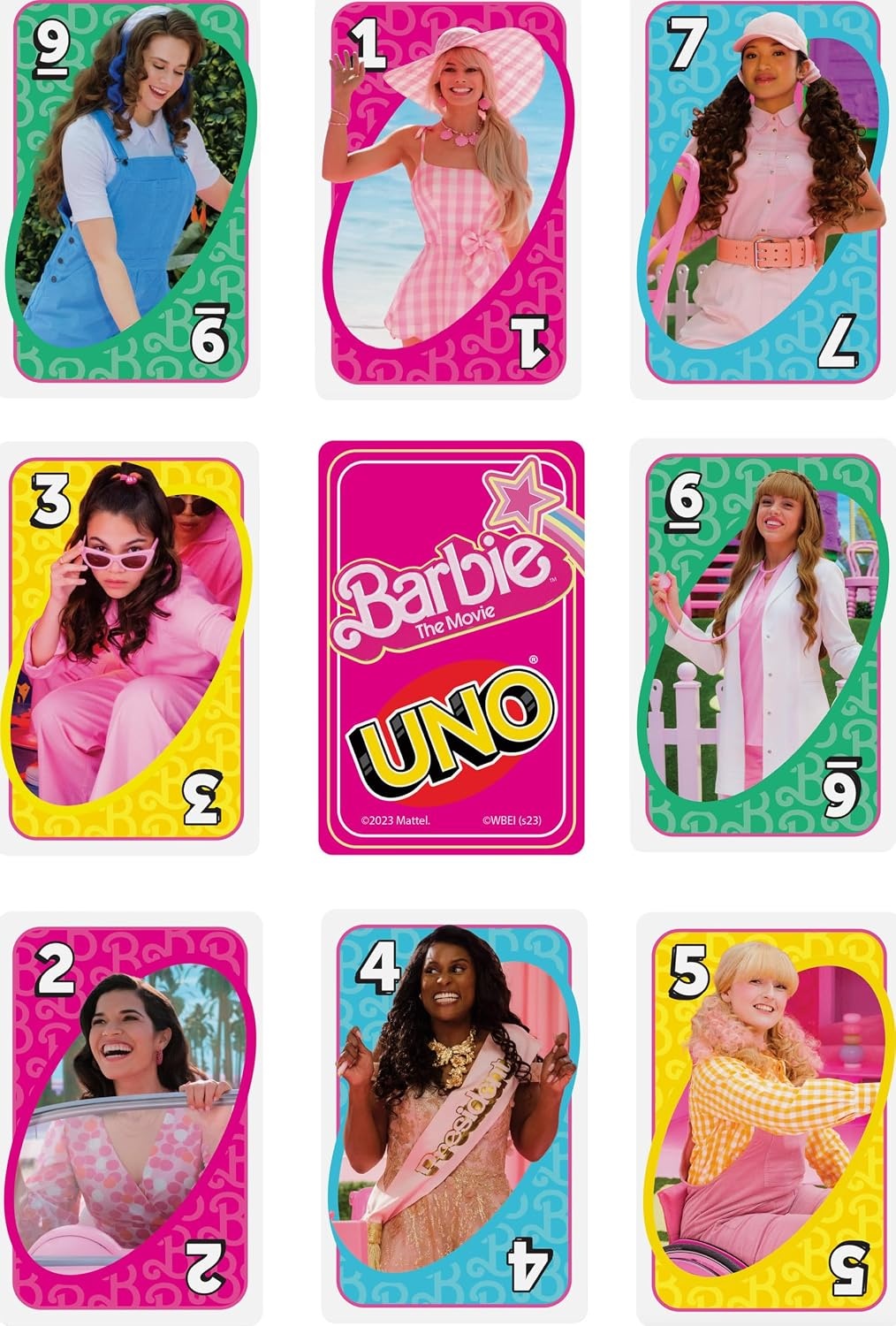 image:imageMattel Games UNO Barbie The Movie Card Game for Kids amp Adults Featuring Characters Graphics amp Special Rule 2 to 10 PlayersBarbie Movie