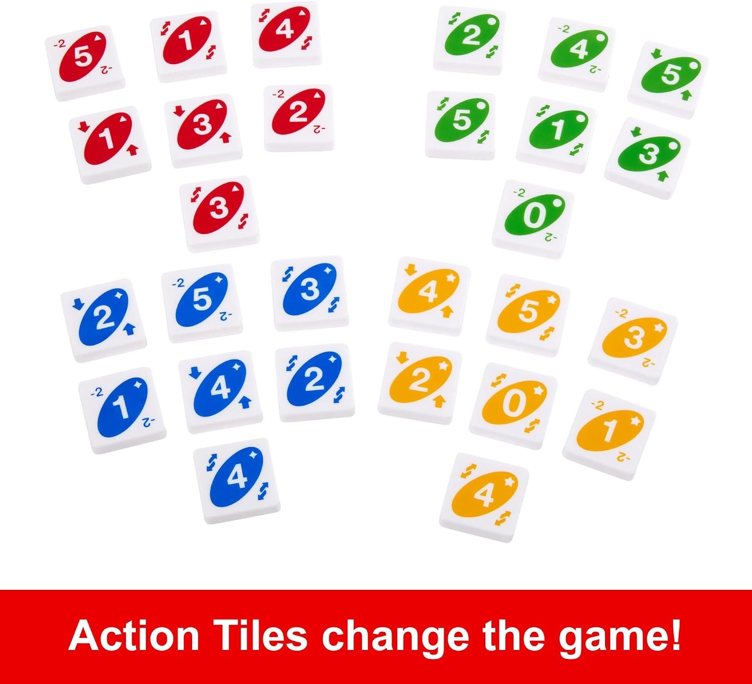 image:imageMattel Games UNO Quatro Game with Colored Tiles amp Plastic Grid for Adult Family amp Parties 2 to 4 Players Ages 7 Years Old amp Up