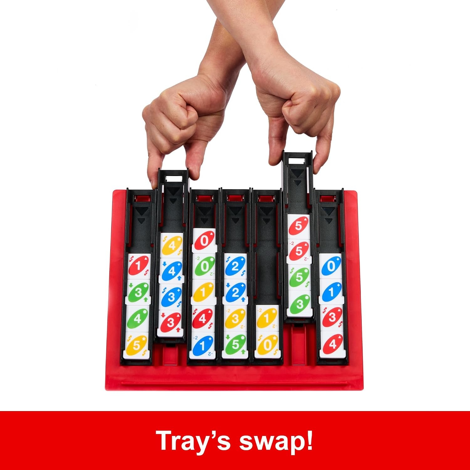 image:imageMattel Games UNO Quatro Game with Colored Tiles amp Plastic Grid for Adult Family amp Parties 2 to 4 Players Ages 7 Years Old amp Up