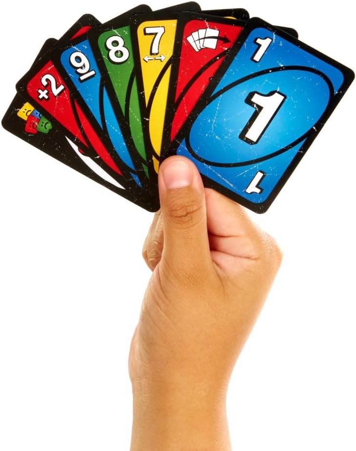 image:imageMattel Games UNO Show em No Mercy Card Game for Kids Adults amp Family Parties amp Travel with Extra Cards Special Rules amp Tougher Penalties With extra cards special rules and heavier penalties 7 26 players HWV18Multicolor