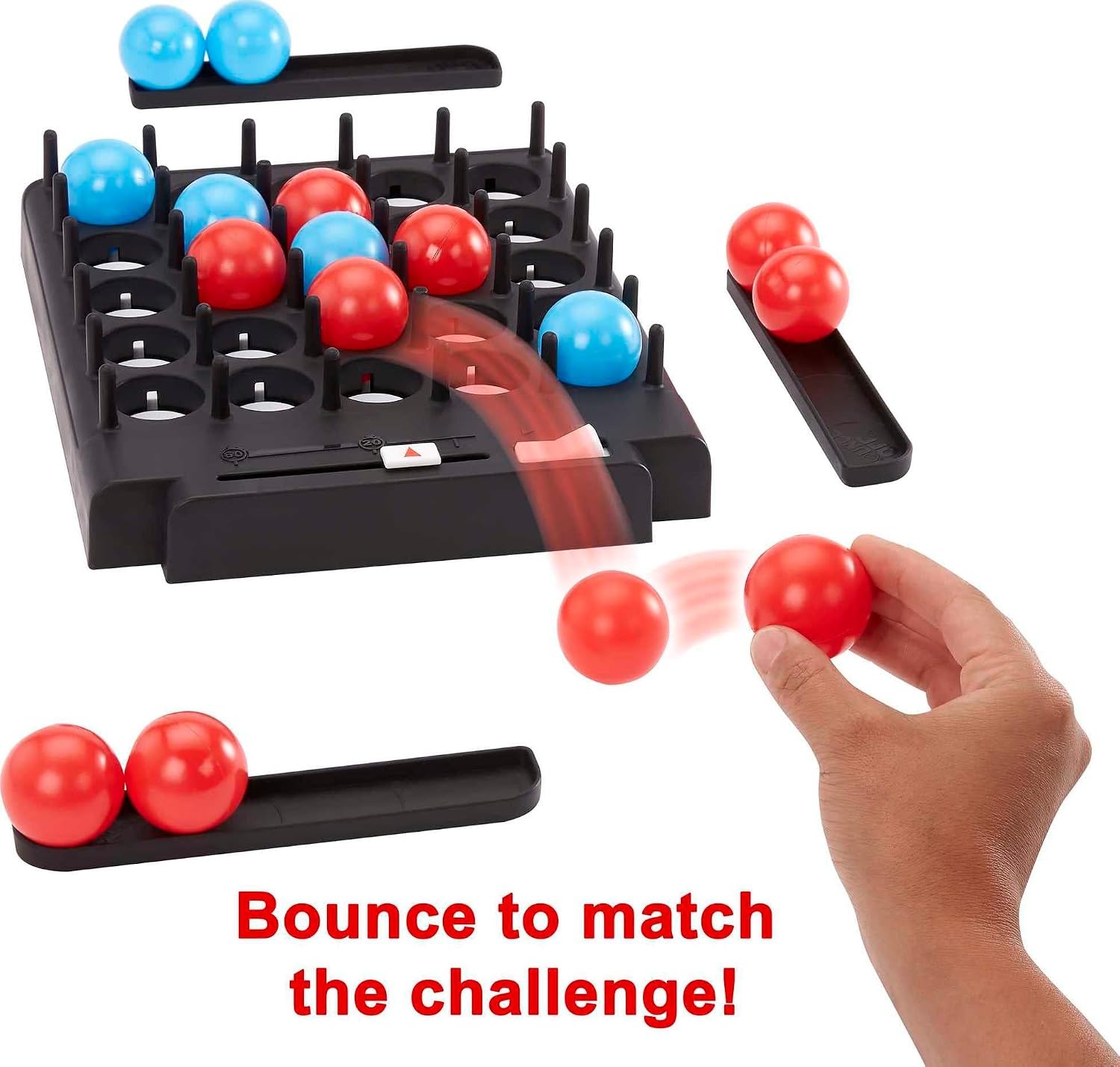 image:imageMattel Games BounceOff PopOut Party Game for Kids Adults and Family Night Bounce Fast or Balls Go Flying for 14 Players