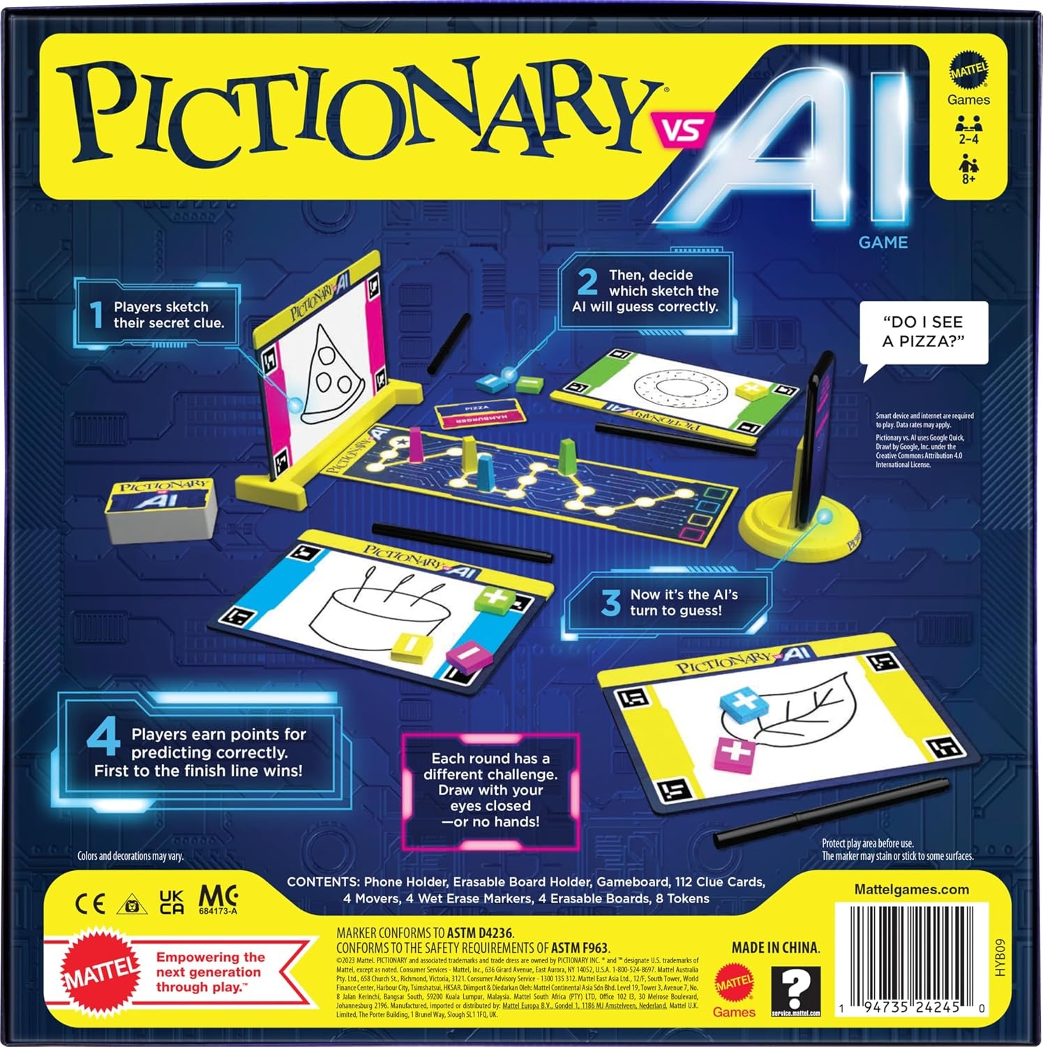 image:imageMattel Games Pictionary vs AI Family Game for Kids Adults amp Families Using Artificial Intelligence for 2 to 4 Players