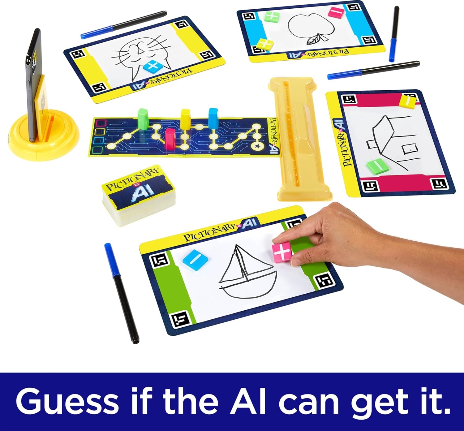 image:imageMattel Games Pictionary vs AI Family Game for Kids Adults amp Families Using Artificial Intelligence for 2 to 4 Players