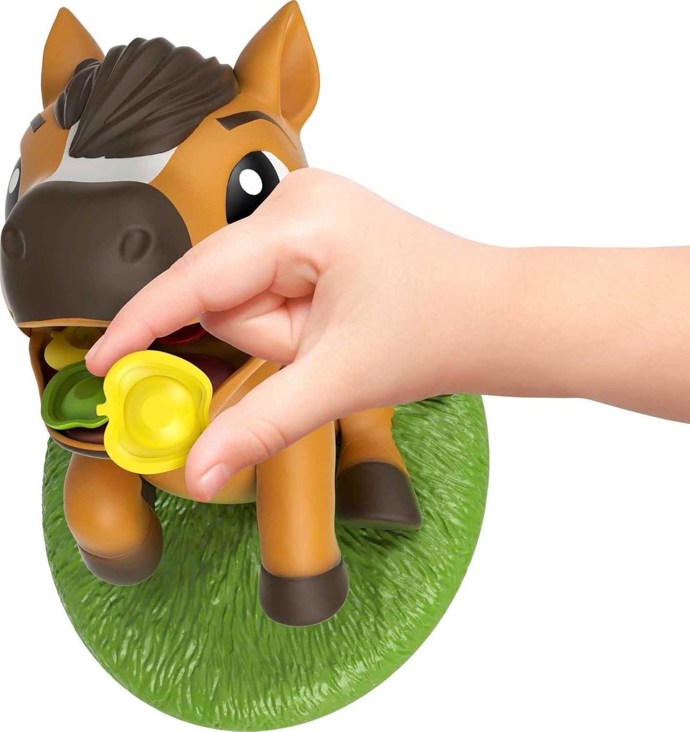 image:imageMattel Games Spirit STACKIN Apples Kids Game TreatStacking Challenge with Hungry Horse for 2 3 or 4 Players 5 Years Old amp Up