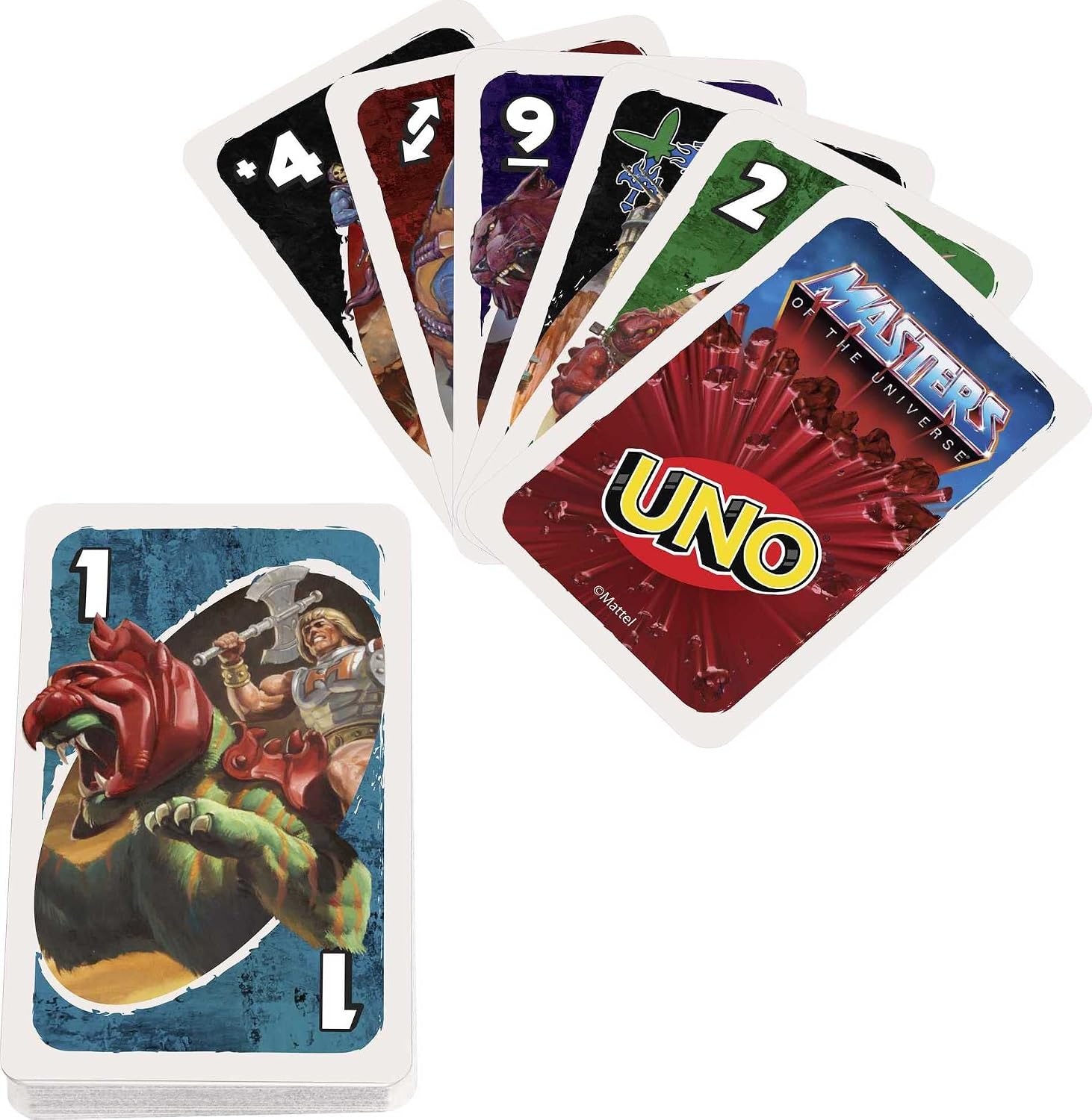 image:imageMattel Games UNO Masters of The Universe Card Game for Kids Adults and Game Night with Special Rule for 210 Players