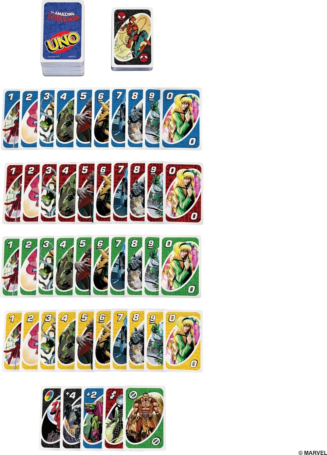 image:imageMattel Games UNO The Amazing SpiderMan Card Game for Kids Adults amp Family Nights with Collectible Deck amp Special Rule Inspired by the Marvel Comic Book Series