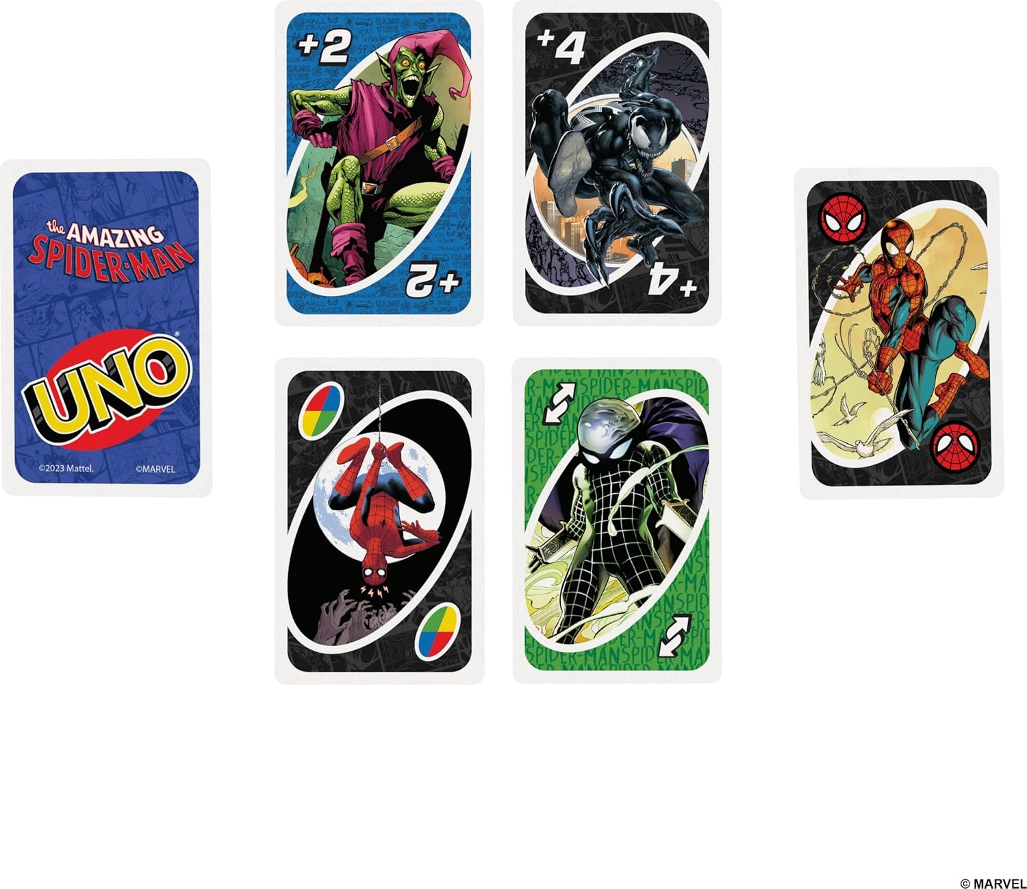 image:imageMattel Games UNO The Amazing SpiderMan Card Game for Kids Adults amp Family Nights with Collectible Deck amp Special Rule Inspired by the Marvel Comic Book Series