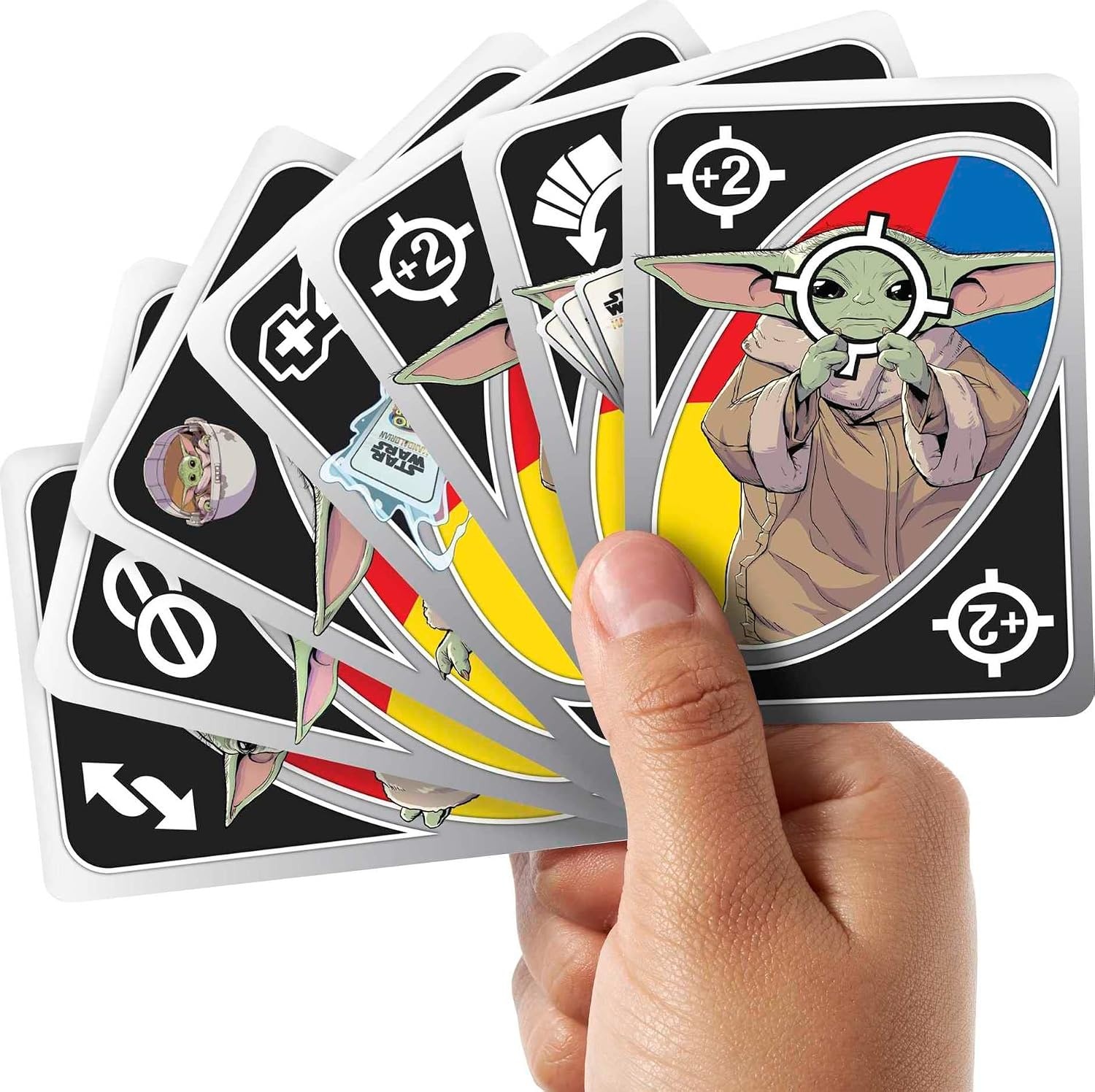 image:imageMattel Games UNO The Mandalorian All Wild Grogu Card Game for Kids amp Adults with Grogu Images amp Special Rule 2 to 10 Players