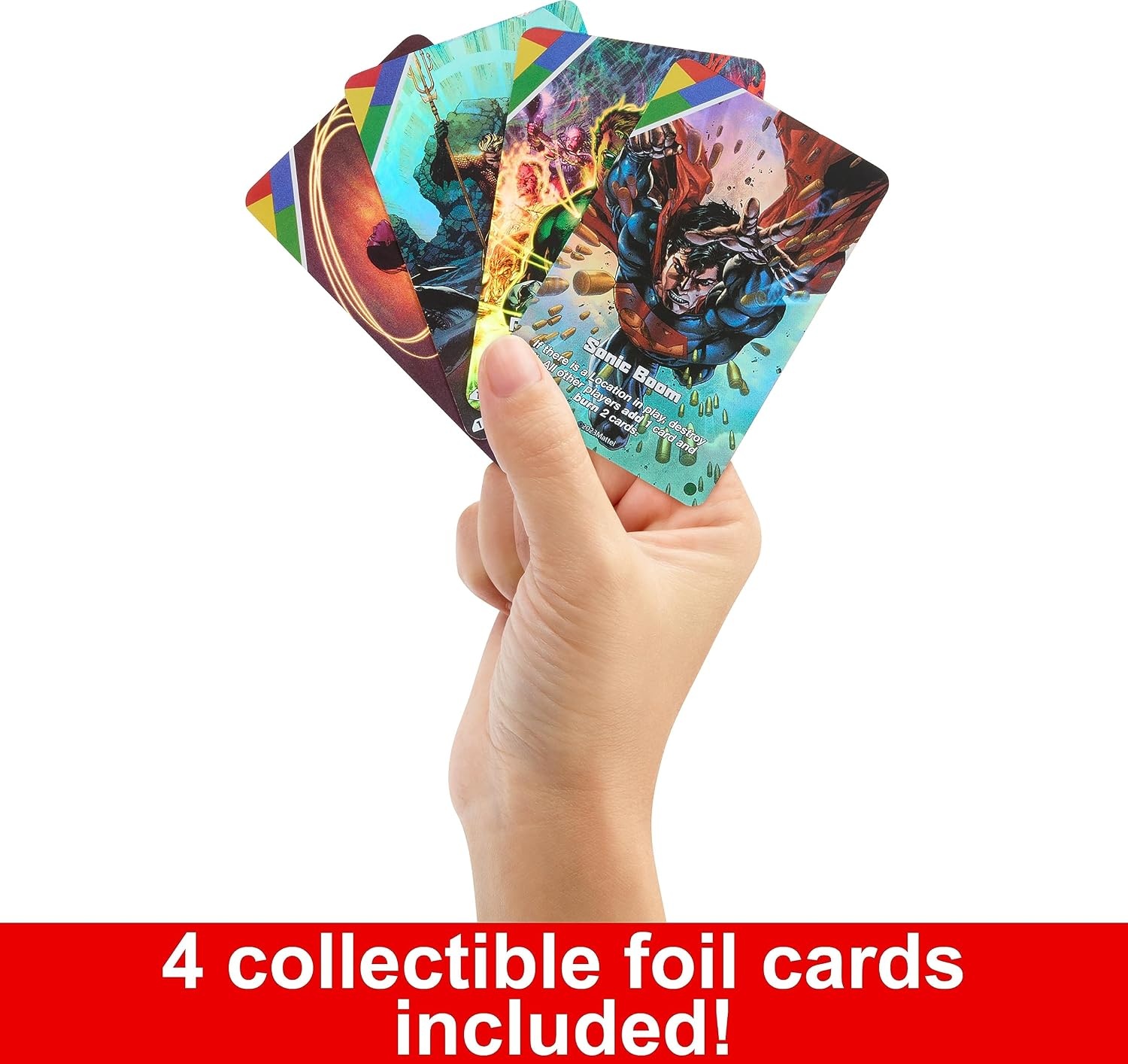 image:imageMattel Games UNO Ultimate DC Card Game for Kids Fans Adults amp Familiy Night with 4 Character Decks 4 Collectible Foil Cards amp Special Rules