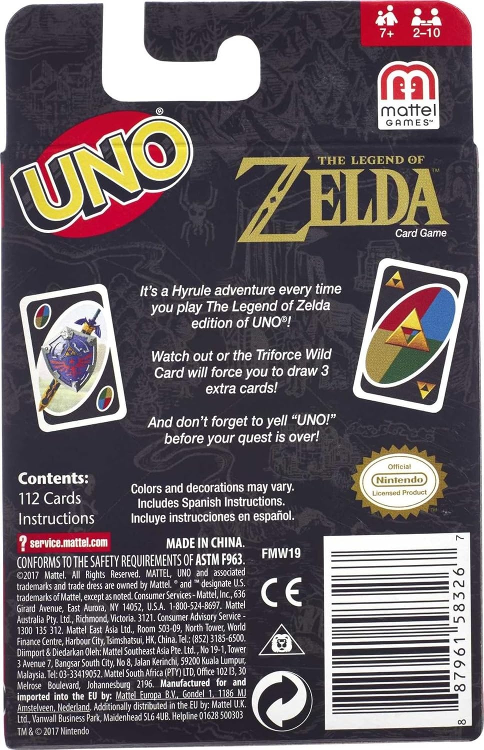 image:imageMattel Games UNO the Legend of Zelda Card Game for Family Night with Themed Graphics amp Special RuleMedium
