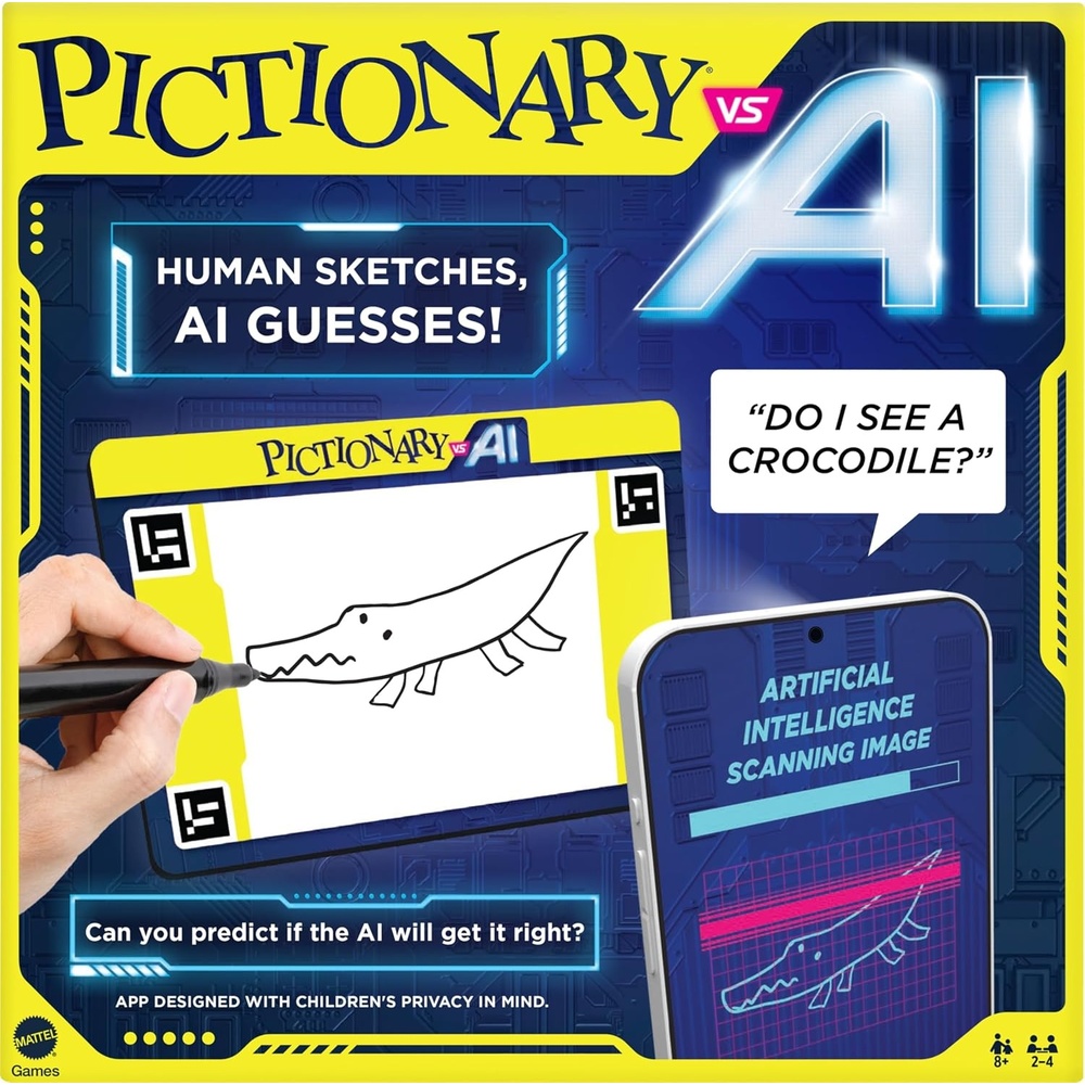 image:imageMattel Games Pictionary vs AI Family Game for Kids Adults amp Families Using Artificial Intelligence for 2 to 4 Players