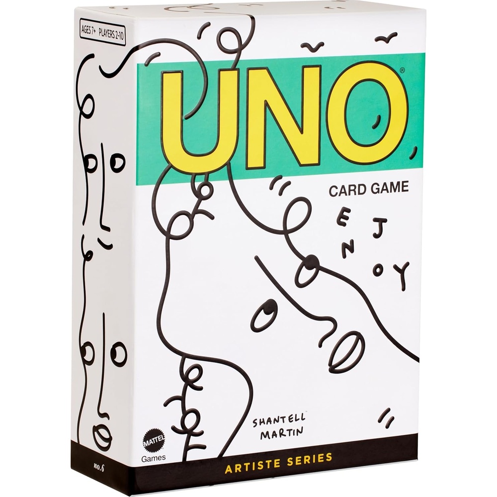 image:imageMattel Games UNO Artiste Shantell Martin Card Game for Kids Adults amp Family Night Collectible Deck Featuring Graphics amp Art by Shantell Martin