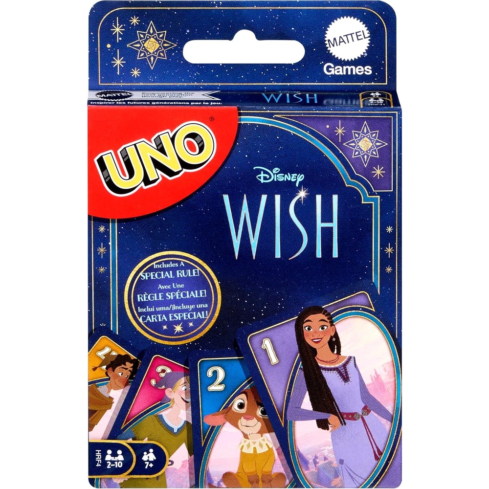 image:imageMattel Games UNO Disney Wish Card Game for Kids Family Night amp Adults with Characters from The Movie amp Special Rule 2 to 10 Players