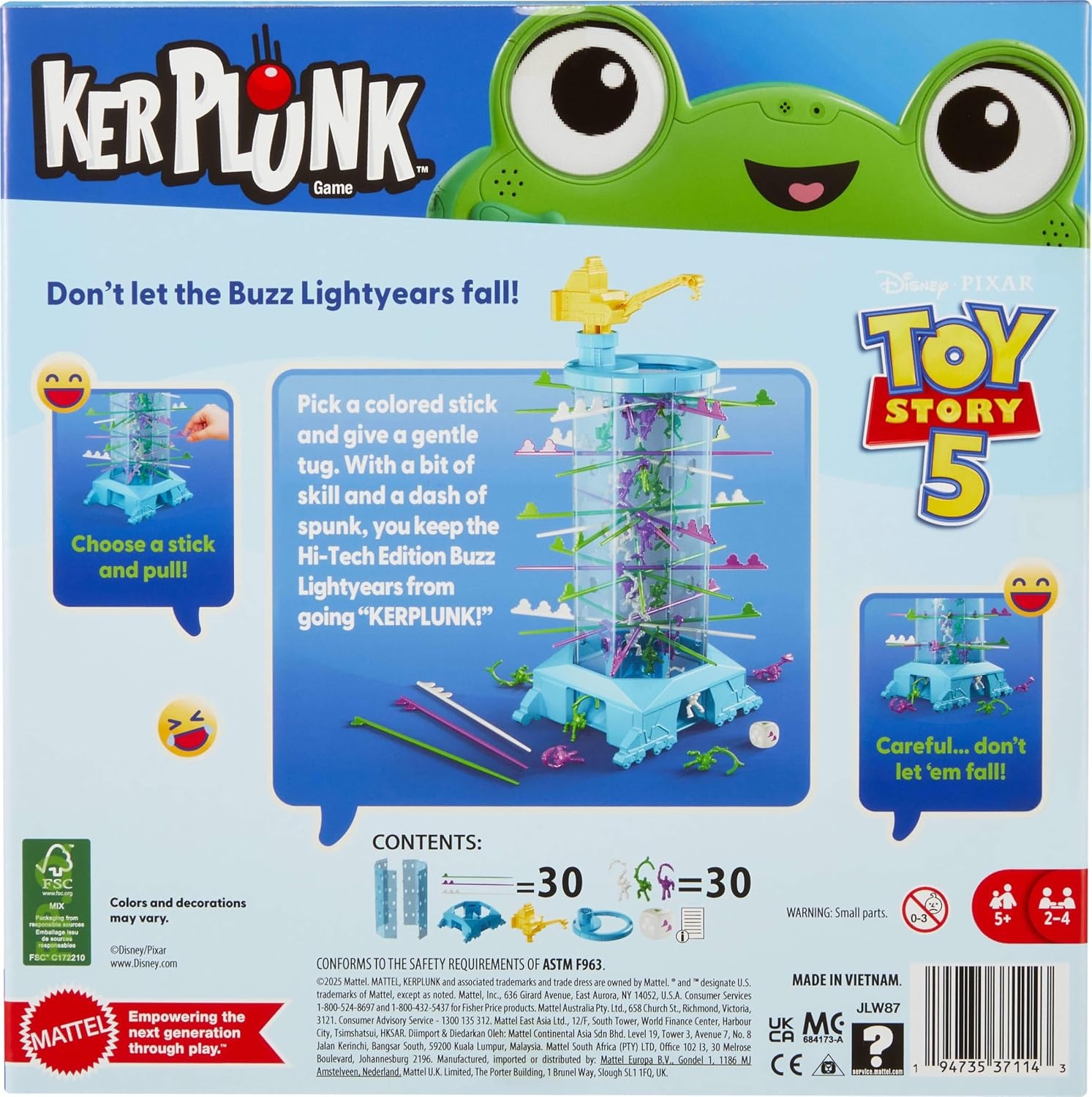 image:imageMattel Games Kerplunk Disney and Pixar Toy Story 5 Kids amp Family Game Dont Let the Buzz Lightyears Fall Inspired by Movie Ages 5 24 Players