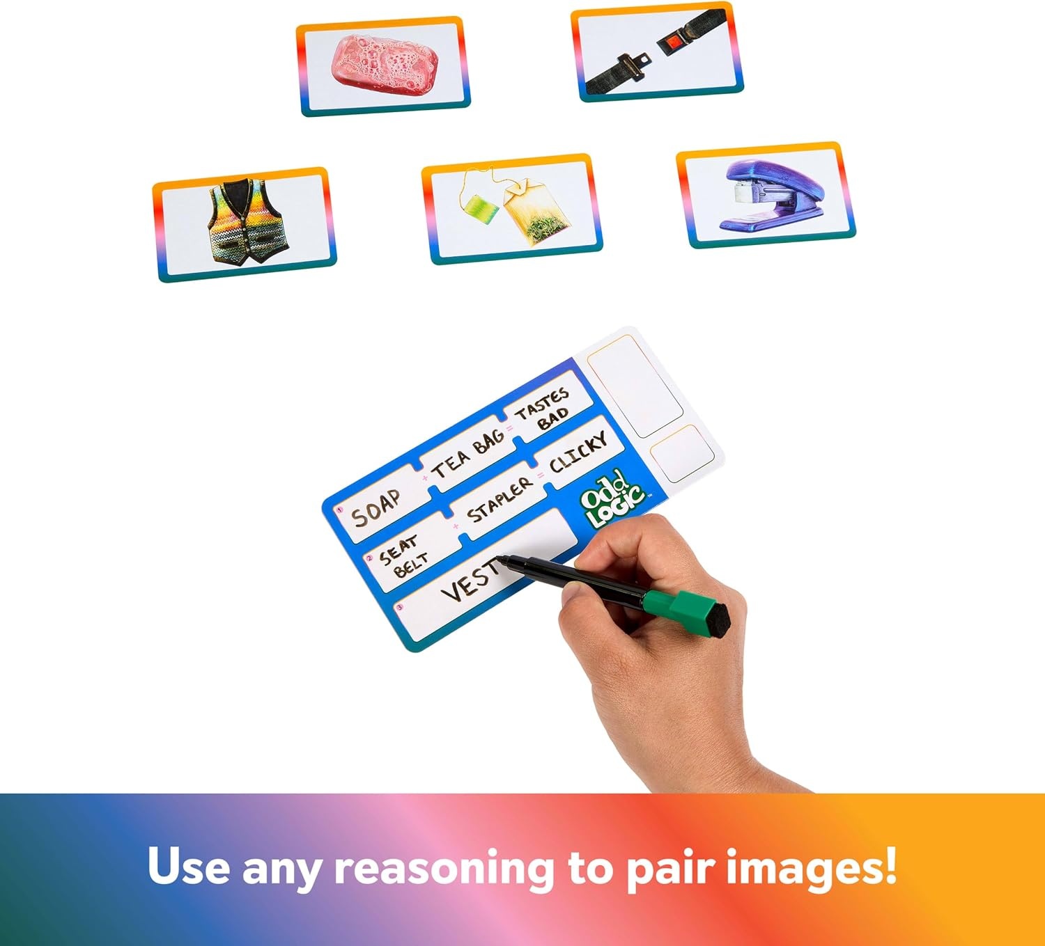 image:imageMattel Games Odd Logic Family Party Game for Tweens Teens Grownups Game Night Fun amp Parties for 36 Players Ages 10 Make it Make Sense