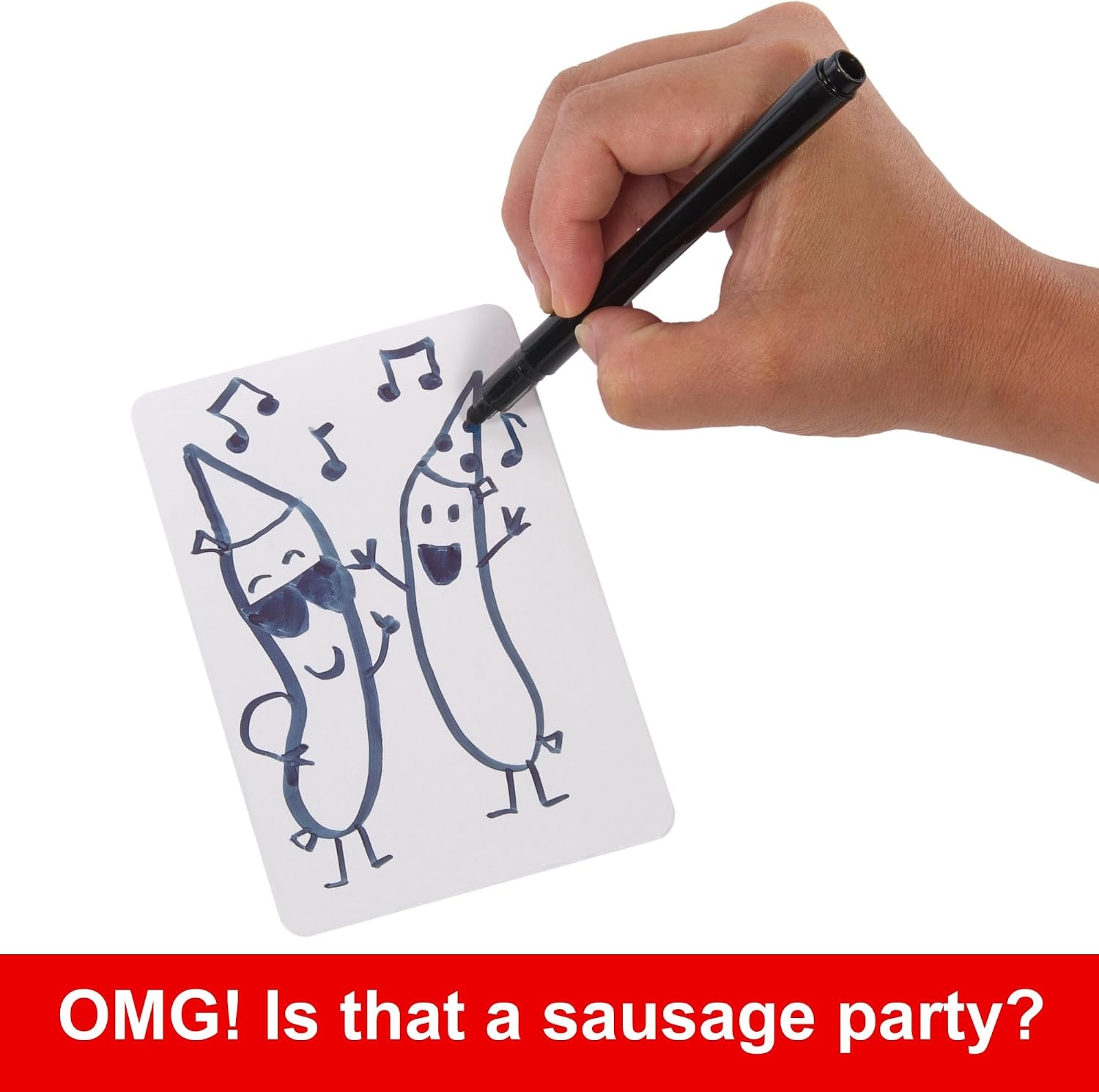 image:imageMattel Games Pictionary Adults Only Party Drawing Game with Silly Sketches amp NSFW Clue Cards Boards Markers amp Sand TimerPictionary Adults