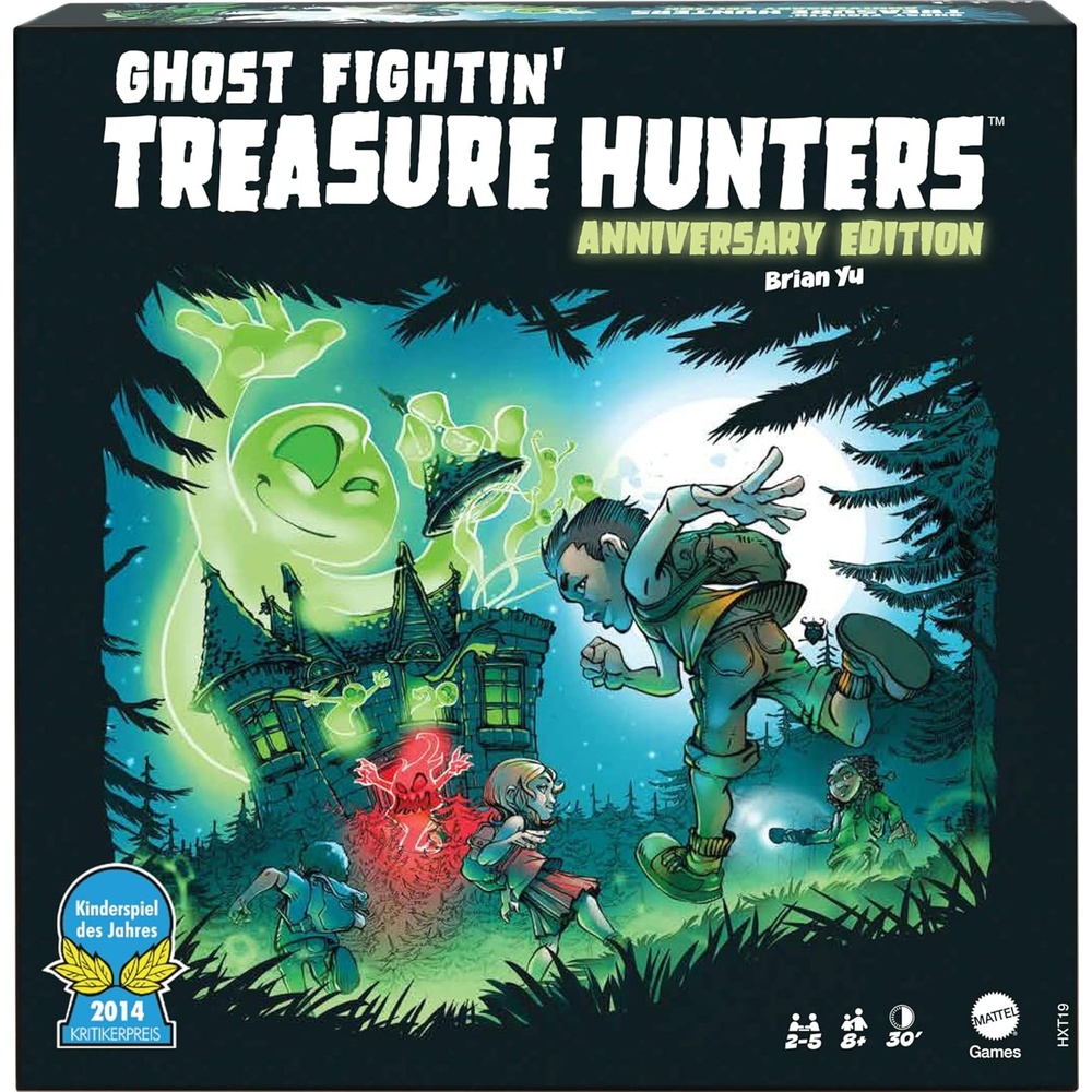 image:imageMattel Games Ghost Fightin Treasure Hunters Anniversary Edition Board Game Cooperative Family Game with Two Ways to Play Including a One vs All Mode for 25 Players