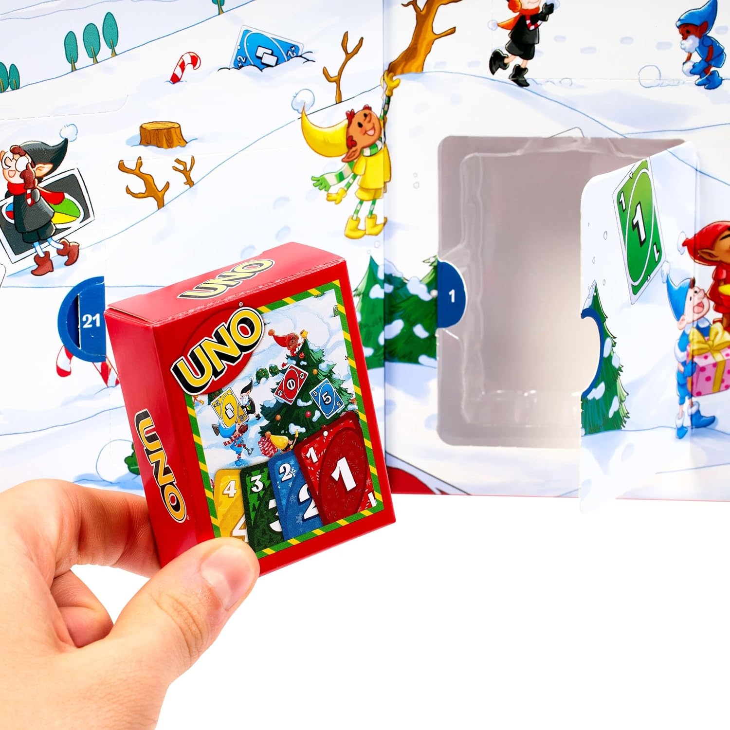 image:imageMattel Games UNO Advent Calendar Card Game for Ages 7 24 Players