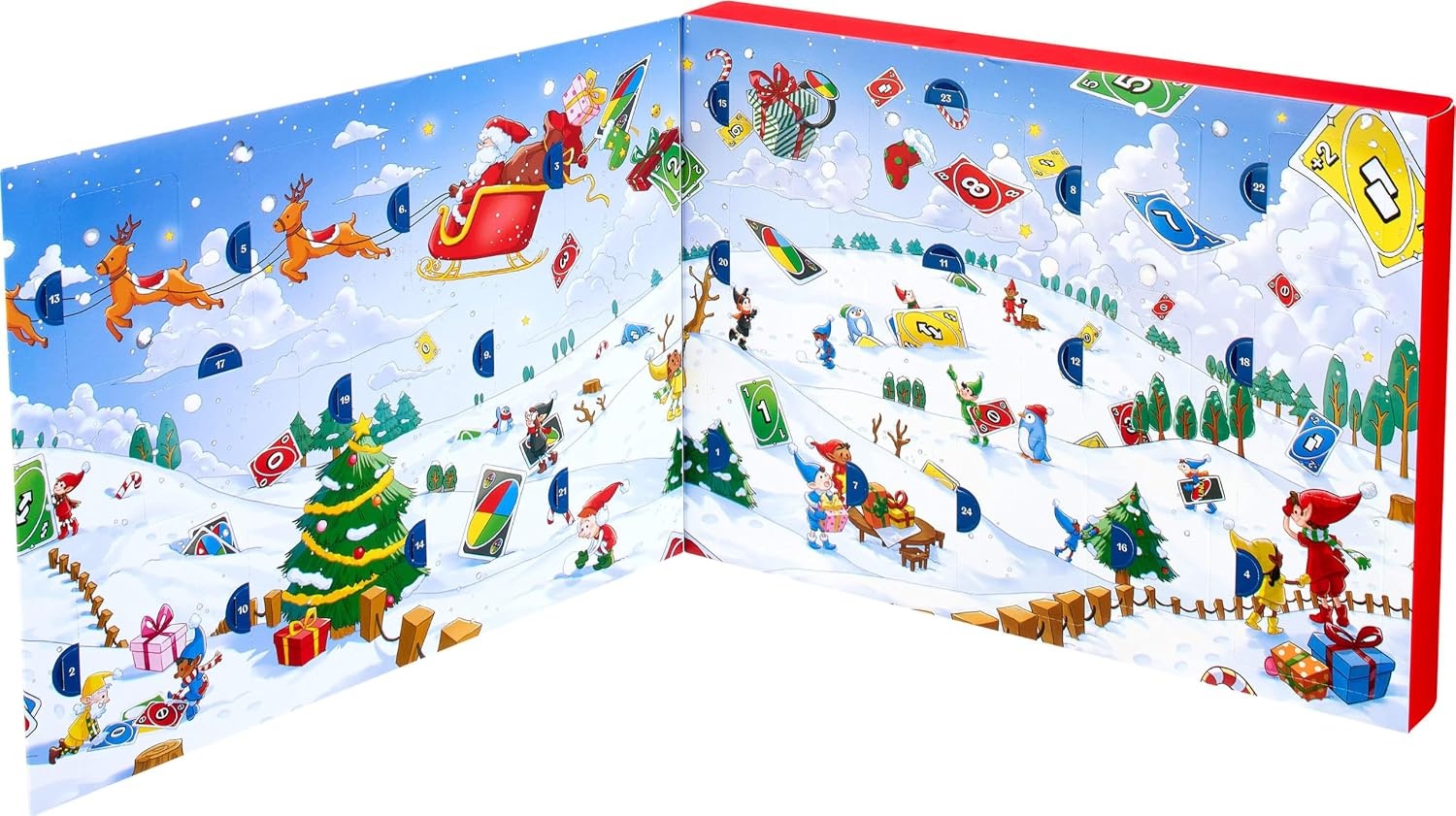 image:imageMattel Games UNO Advent Calendar Card Game for Ages 7 24 Players