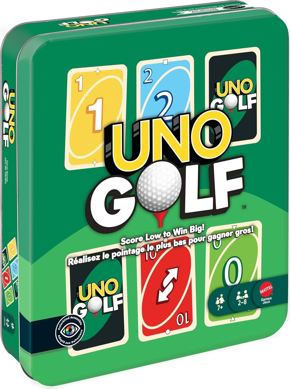 image:imageMattel Games UNO Golf Card Game with Storage Tin Ages 7