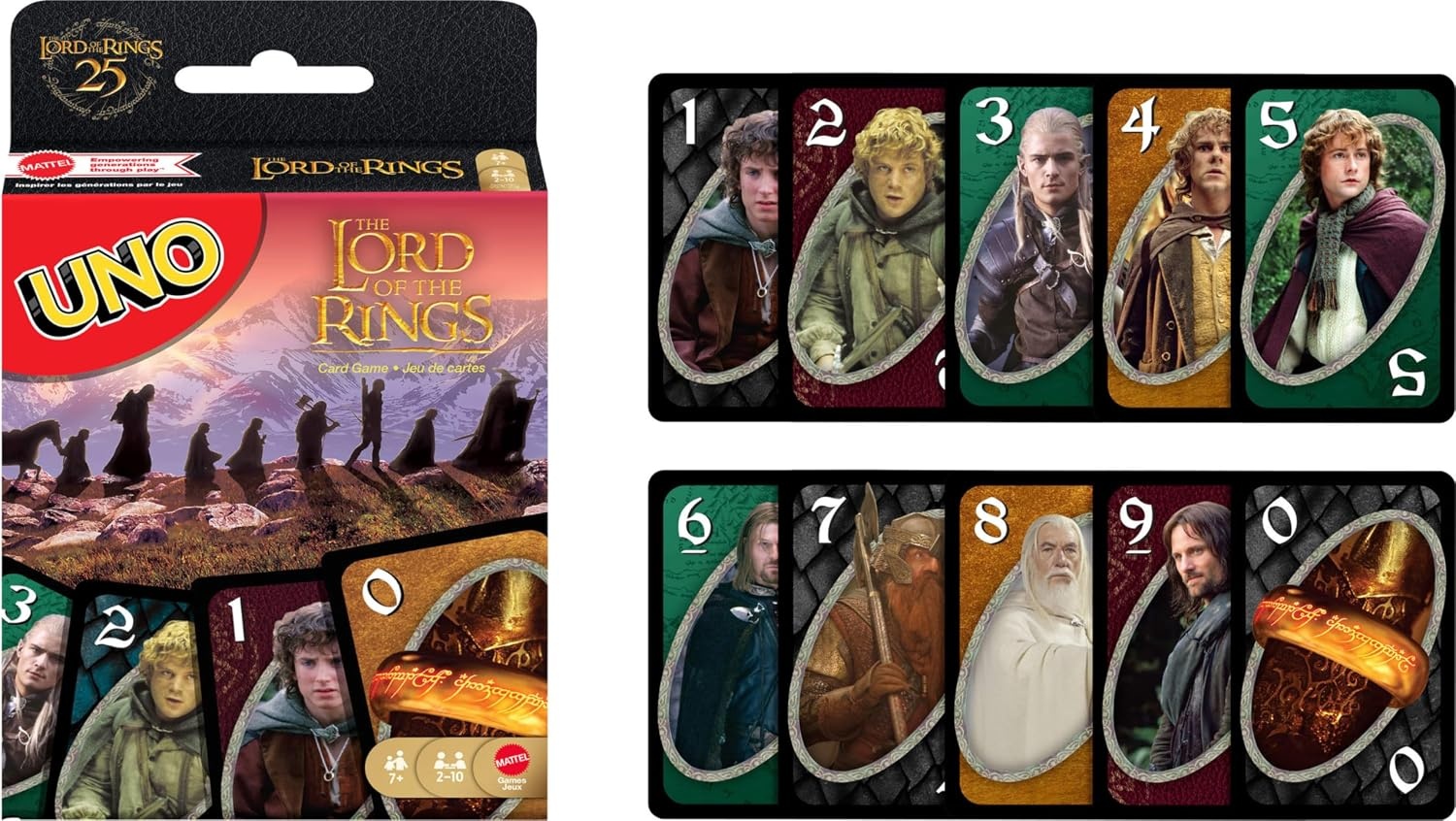 image:imageMattel Games UNO The Lord of The Rings Card Game for Kids Adults amp Families Travel amp Camping Inspired by the Movies