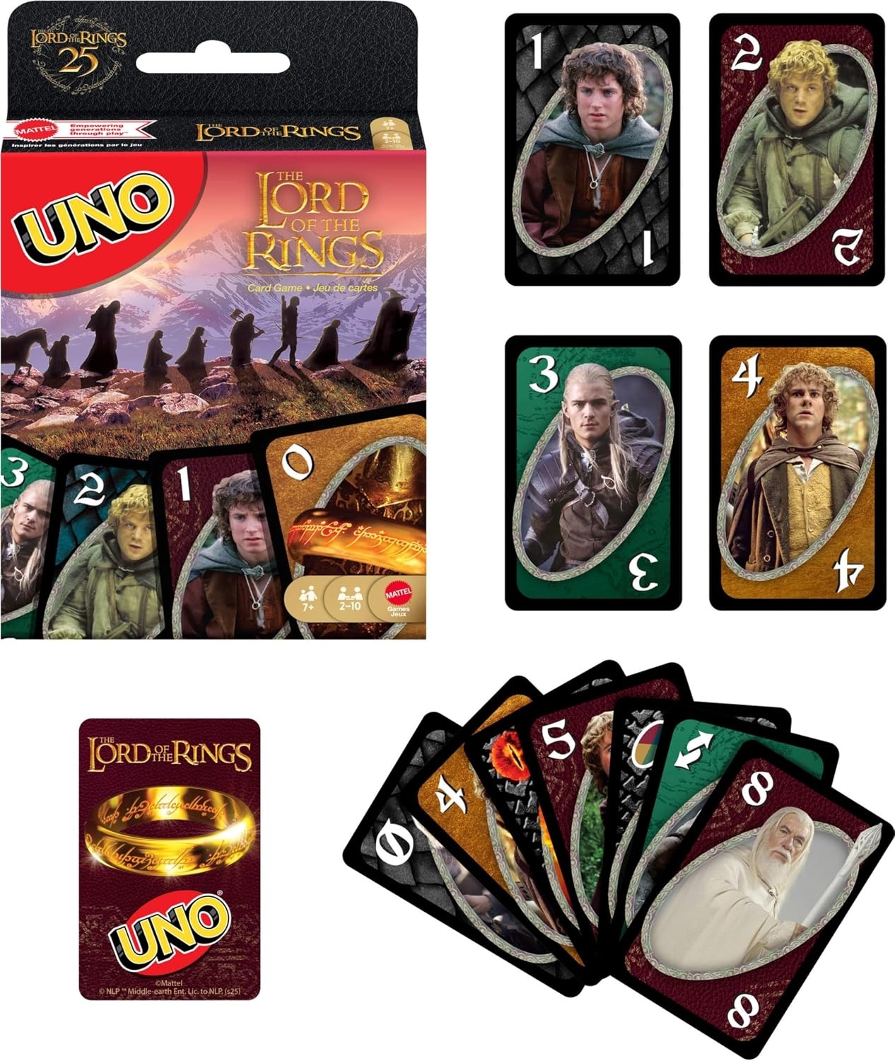 image:imageMattel Games UNO The Lord of The Rings Card Game for Kids Adults amp Families Travel amp Camping Inspired by the Movies