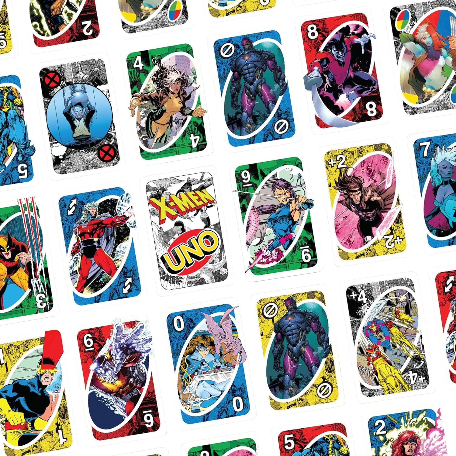 image:imageMattel Games UNO XMen Card Game with Marvel Comics Inspired Deck for Kids Teens GrownUps Family Nights amp Parties for 210 Players